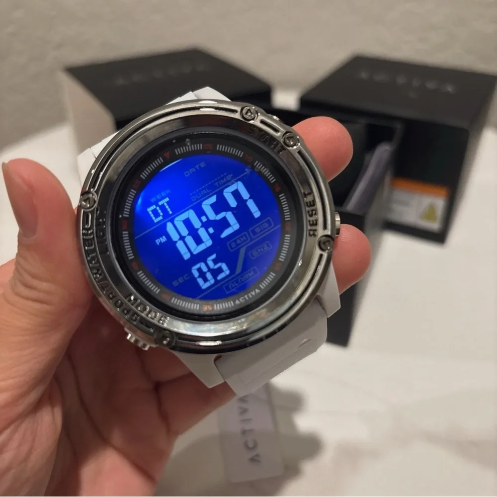 Activa Voyager of Time X Invicta Men's Digital Watch - 52mm, White NWT